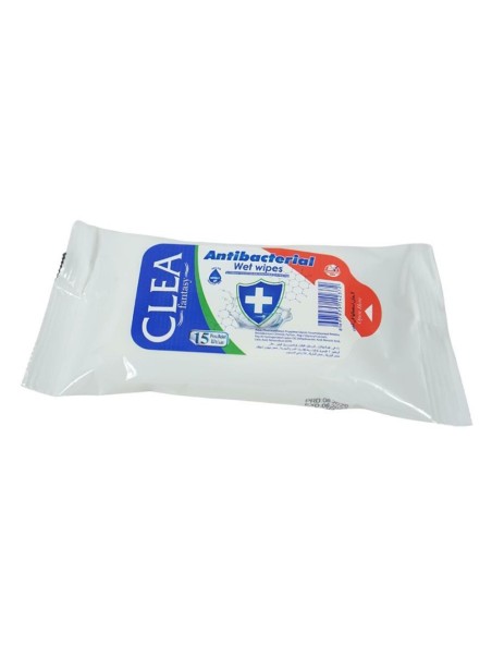 Hygiënische antibacteriële doekjes / wipes 15st.