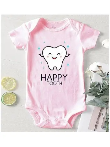 Rompertje Roze Happy Tooth