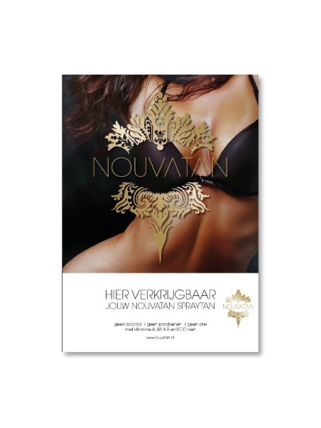 Nouvatan spraytanposter A3 – hier verkrijgbaar