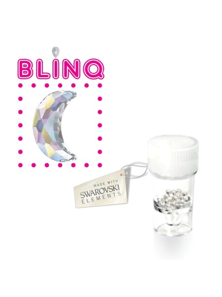 Swarovski® tandkristallen maan Aurora – 5 stuks