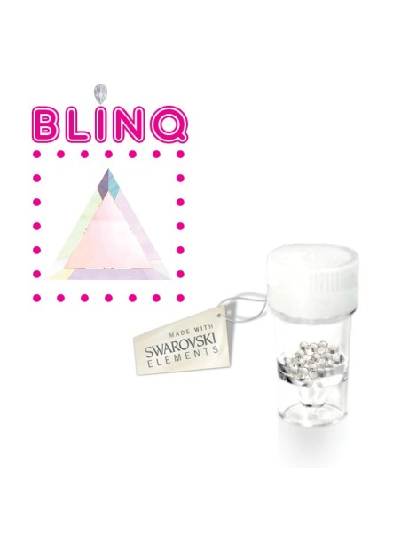 Swarovski® tandkristallen driehoek Aurora – 5 stuks