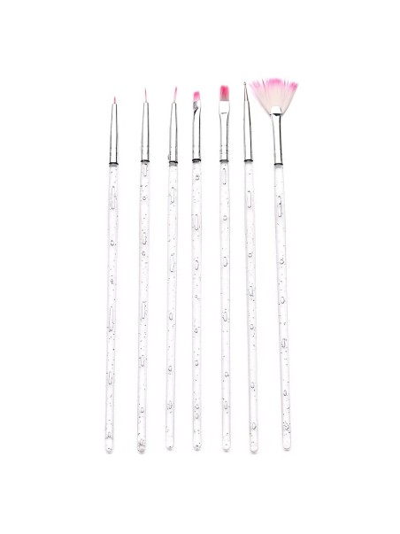 Nail art Penselen Set Glitter (7 st.)