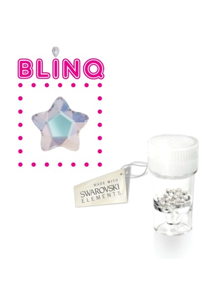 Swarovski® tandkristallen ster Aurora – 5 stuks