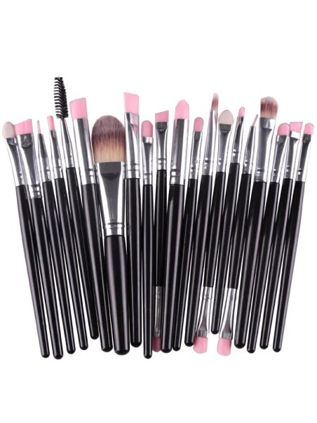Make-up kwasten en penselen set (20 dlg)