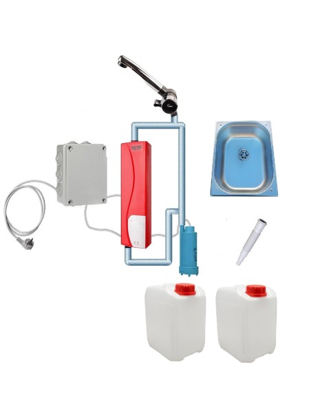 Mobiele Inbouw Wasbak - zonder water afvoer of aanvoer