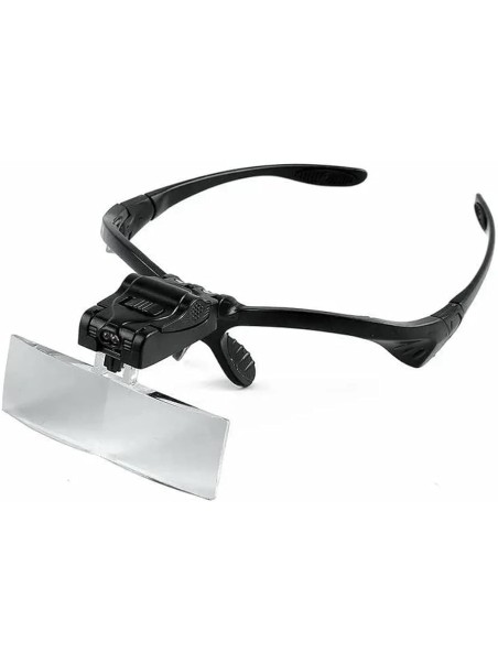 Loepbril + LED (loupe bril) + 5 vergroting lenzen