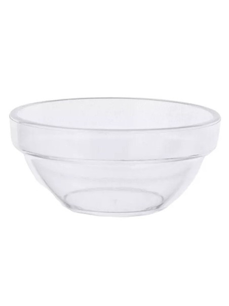 Plastic schaaltje Transparant 6x2,8cm.