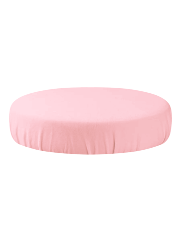 Hoes voor tabouret / kruk fluweel roze