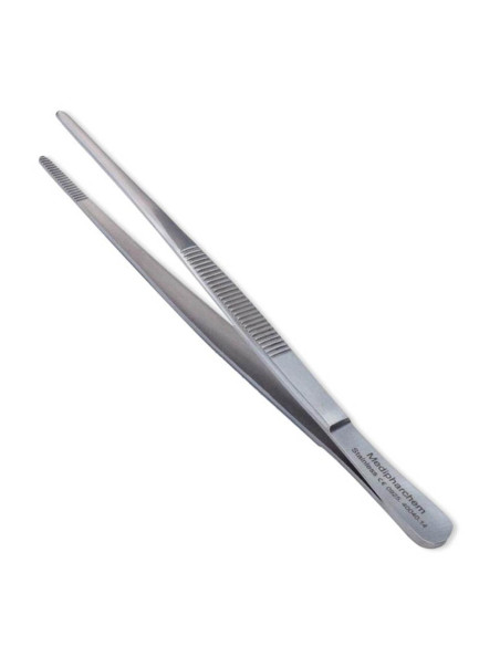 Wattenpincet Recht 14cm RVS