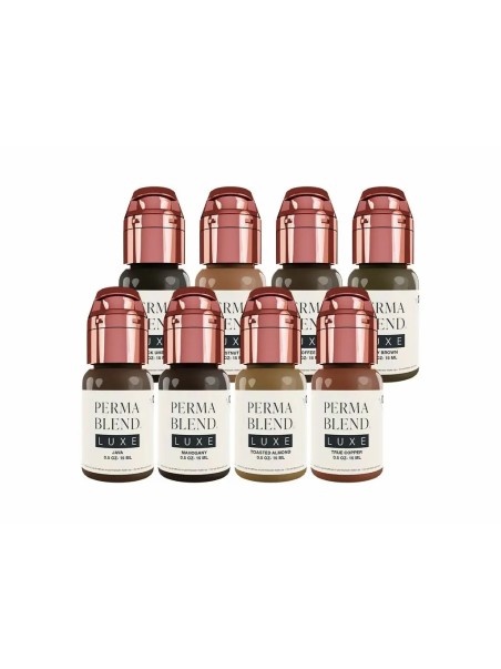 Perma Blend Luxe Brow Chicka Wow Wow pigmentset – 8 × 15 ml